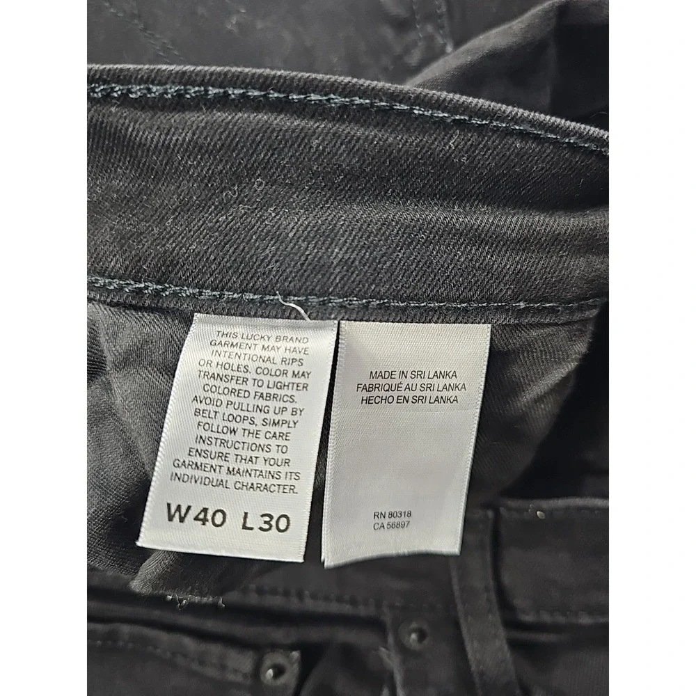Lucky Brand 410 Athletic Slim Men's Black Jeans Size 40/30 Stretch Denim